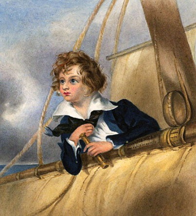 Young Horatio Nelson.