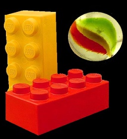 Lego and marble