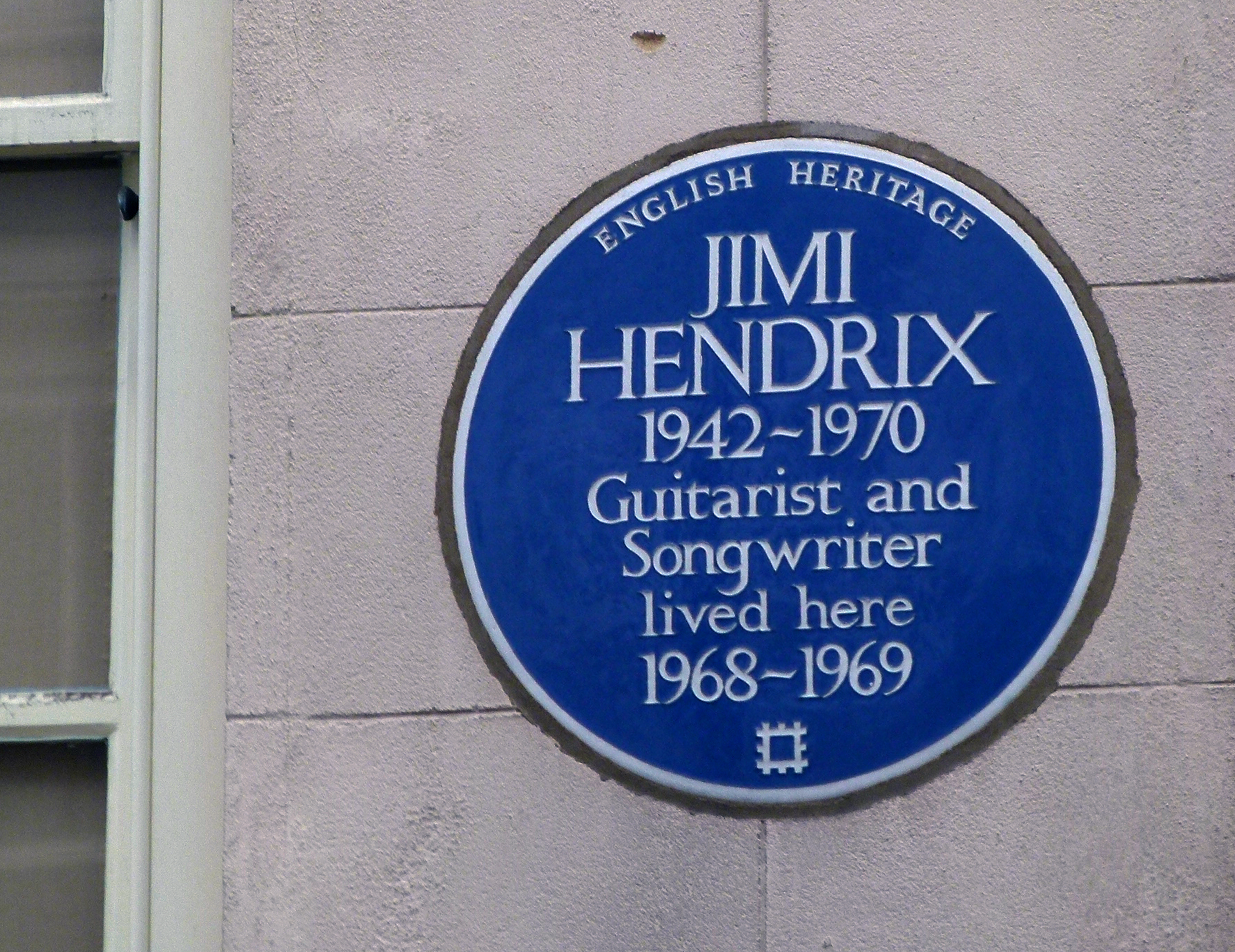 Jimi's blue plaque