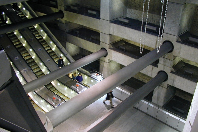 Westminster tube station, deep beneath Portcullis House (image: building.co.uk)