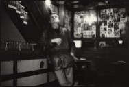 Artist, Francis Bacon drinking in The French House, Soho... see Disturbing Daubs: Francis Bacon's London (image: The Guardian)