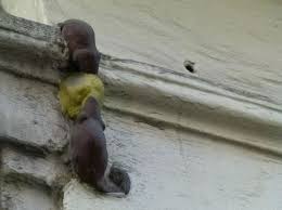 Two mice eating cheese... see London's smallest statue
